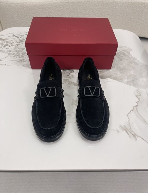 Valentino Logo-Embellished Loafers With Leather Lining