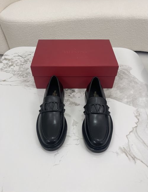 Valentino Logo-Embellished Loafers With Leather Lining
