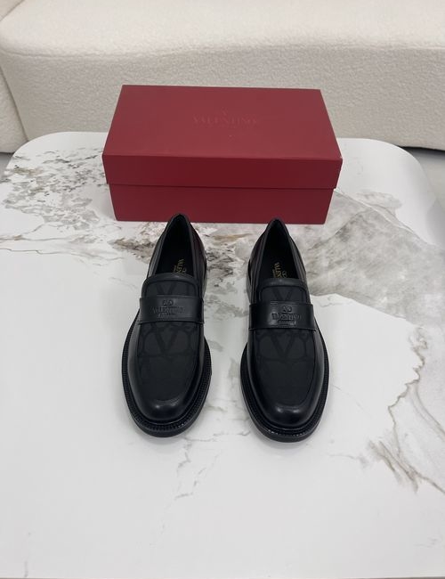 Valentino Logo-Embellished Loafers With Leather Lining