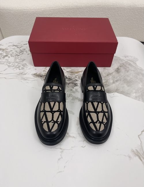Valentino Logo-Embellished Loafers With Leather Lining