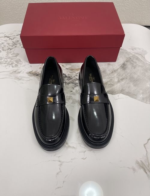 Valentino Logo-Embellished Loafers With Leather Lining