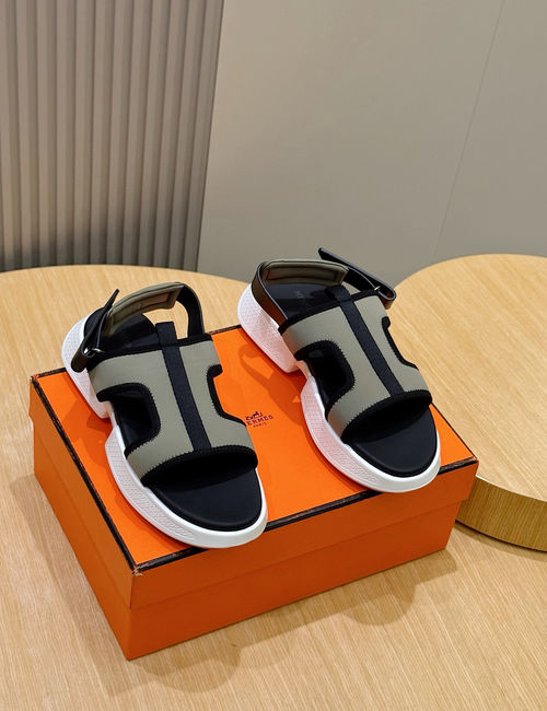 Hermes Electric Lightweight Leather Sandals