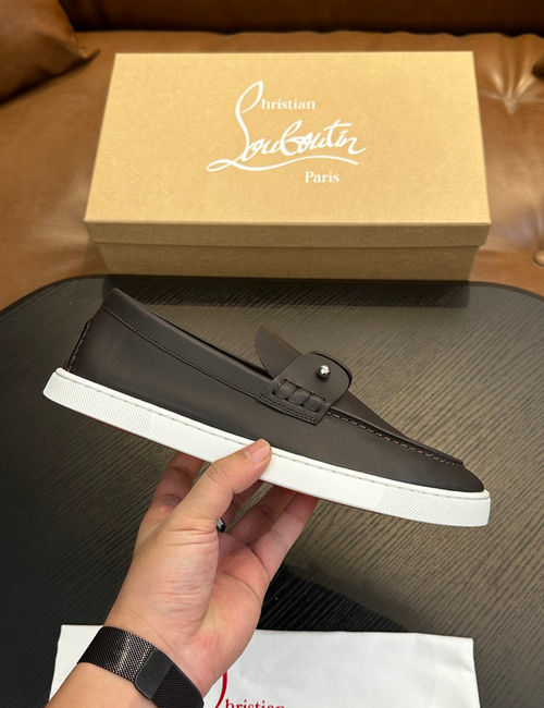 Christian Louboutin Leather Sole Casual Sneakers