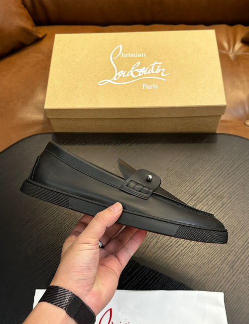 Christian Louboutin Leather Sole Casual Sneakers
