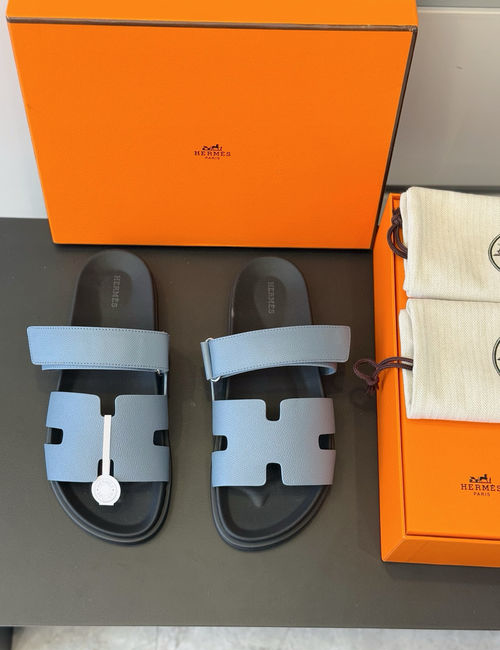 Hermes Chypre Adjustable Leather Sandals