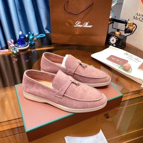 Loro Piana LP Suede Mules With Non-slip Rubber Sole