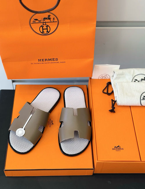 Hermes Classic Leather Sole Slides