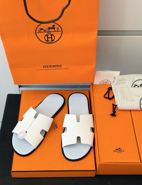 Hermes Classic Leather Sole Slides