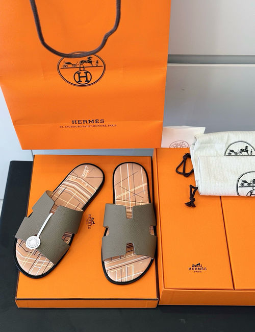 Hermes Classic Leather Sole Slides