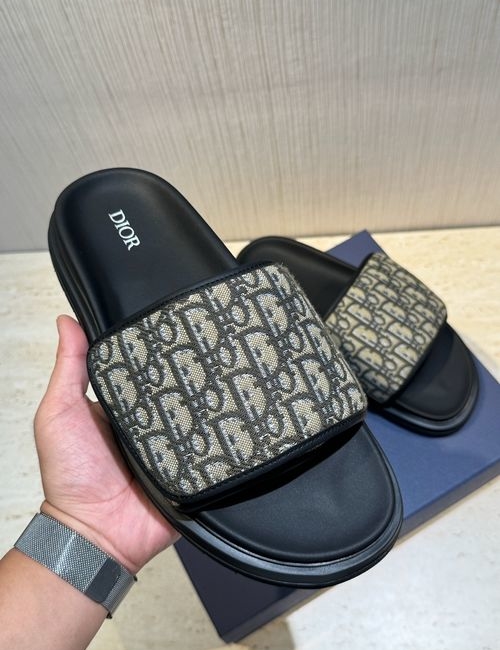 Christian Dior CD Aqua Sandals With Oblique Print