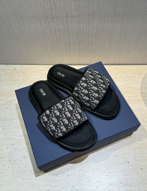 Christian Dior CD Aqua Sandals With Oblique Print