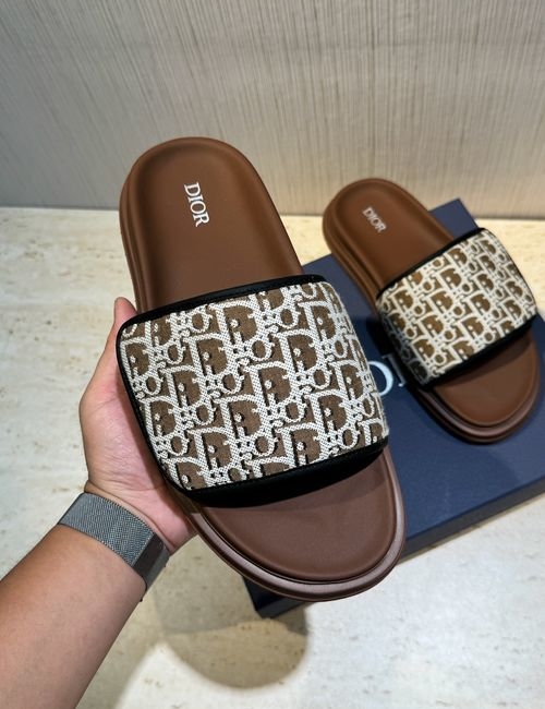 Christian Dior CD Aqua Sandals With Oblique Print