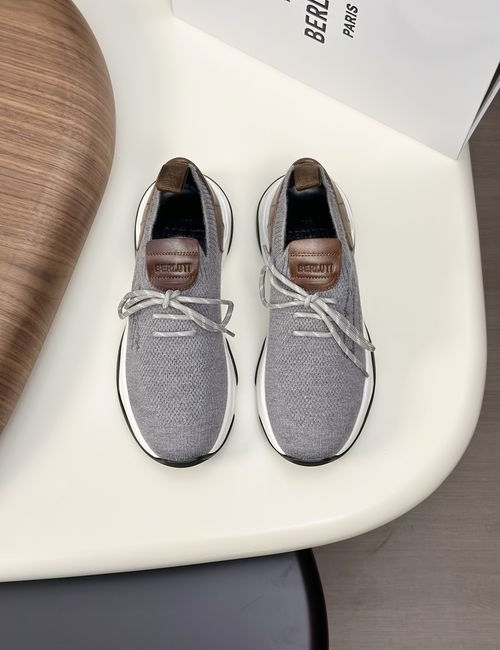 Berluti Shadow Sneakers Knit Upper Handcrafted Sole