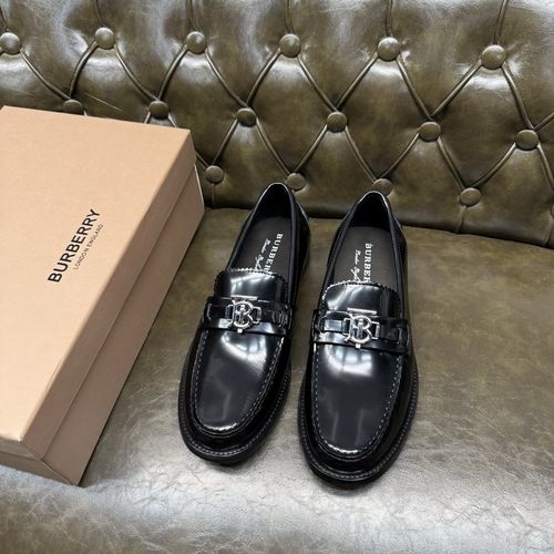 Burberry Glazed Cowhide Leather Sole Dress Shoes