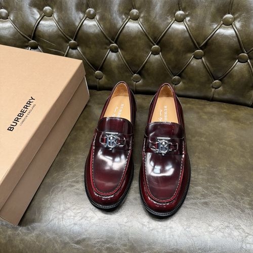 Burberry Hand-rubbed Cowhide Leather Sole Shoes