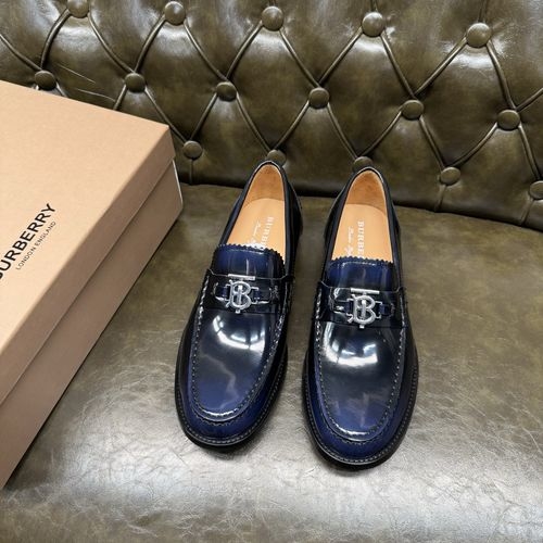Burberry Hand-rubbed Cowhide Leather Sole Shoes
