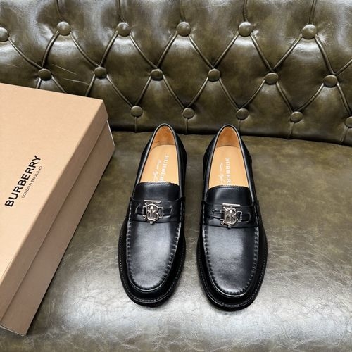 Burberry Premium Cowhide Metal Accent Shoes