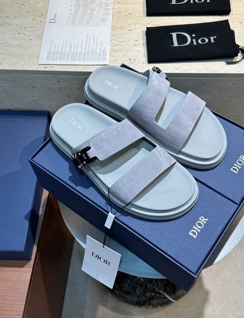 Christian Dior CD Aqua Sandals With Oblique Print