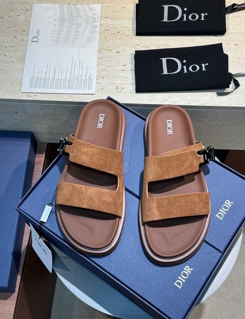 Christian Dior CD Aqua Sandals With Oblique Print