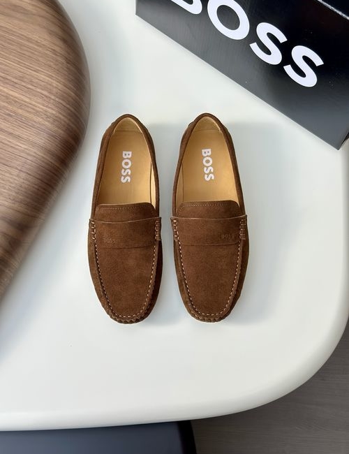 Hugo Boss High-Quality Driving Shoes With Full Packaging