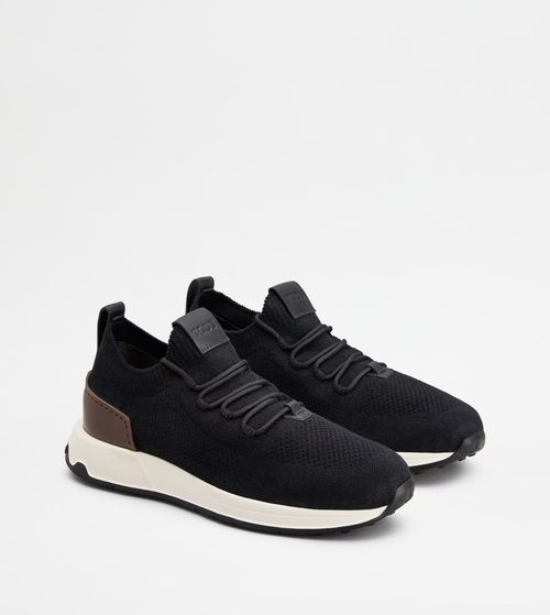 Tods Knit Fabric Casual Sneakers With Rubber Dots