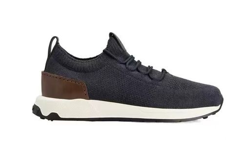 Tods Knit Fabric Casual Sneakers With Rubber Dots