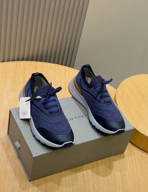Brunello Cucinelli BC Knit Sneakers With PU Sole