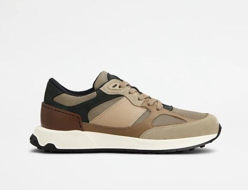 Tods Leather Fabric Casual Sneakers With Non-slip Sole