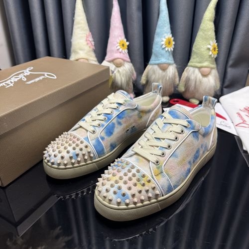 Christian Louboutin Low-top Spike Red Sole Shoes