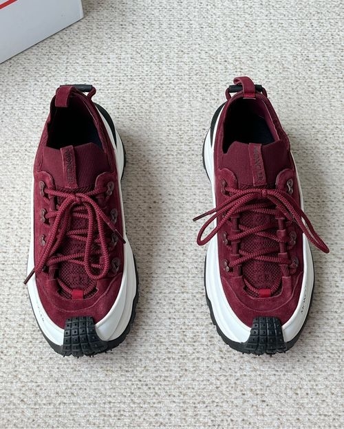 Moncler Suede Water-repellent Knit Sports Shoes