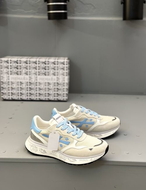 Premiata Suede Breathable Mesh Shoes With TPU Sole