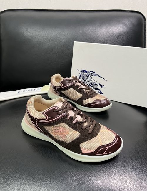 Burberry Stitched Leather Sneakers