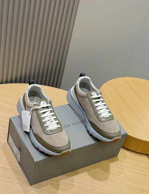Brunello Cucinelli BC Calfskin Sneakers With Rubber Outsole