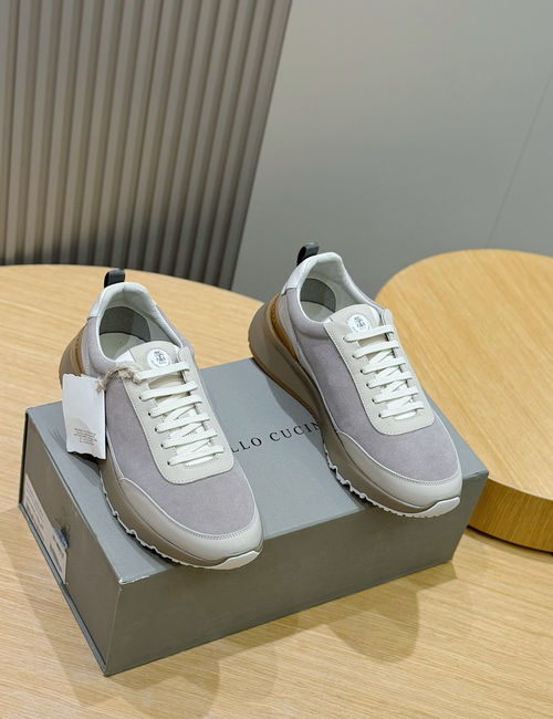 Brunello Cucinelli BC Calfskin Sneakers With Rubber Outsole