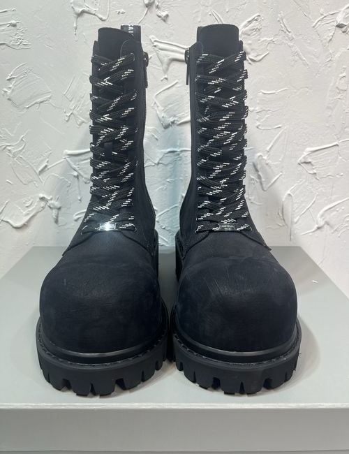 Balenciaga Stomper Vintage Lace-up Work Boots