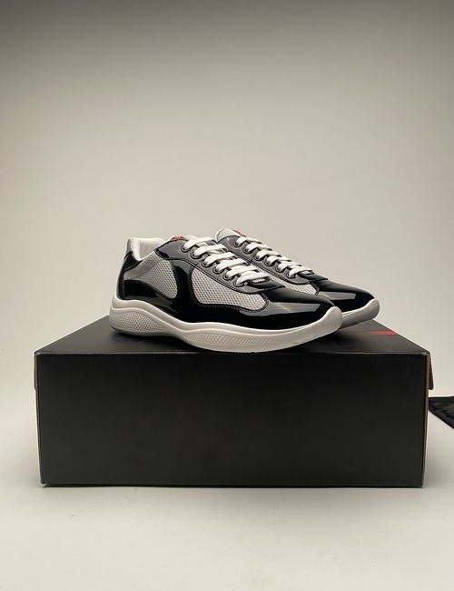 Prada Linea Rossa Patent Leather Sneakers