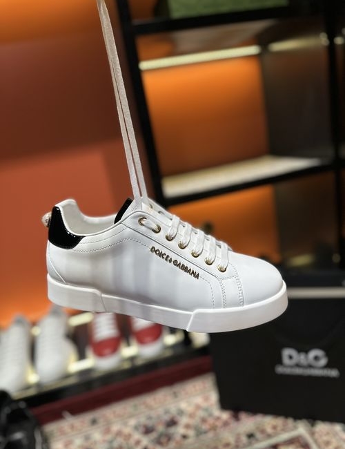 Dolce & Gabbana DG Luminous Low-top Leather Casual Sneakers