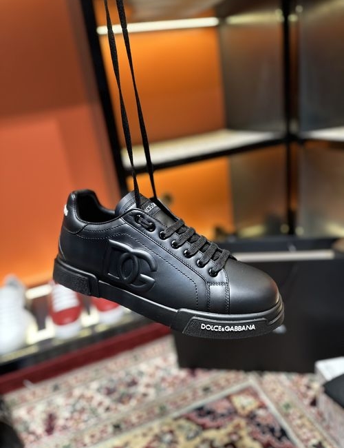 Dolce & Gabbana DG Luminous Low-top Leather Casual Sneakers