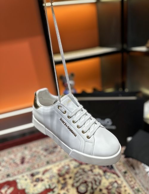 Dolce & Gabbana DG Luminous Low-top Leather Casual Sneakers