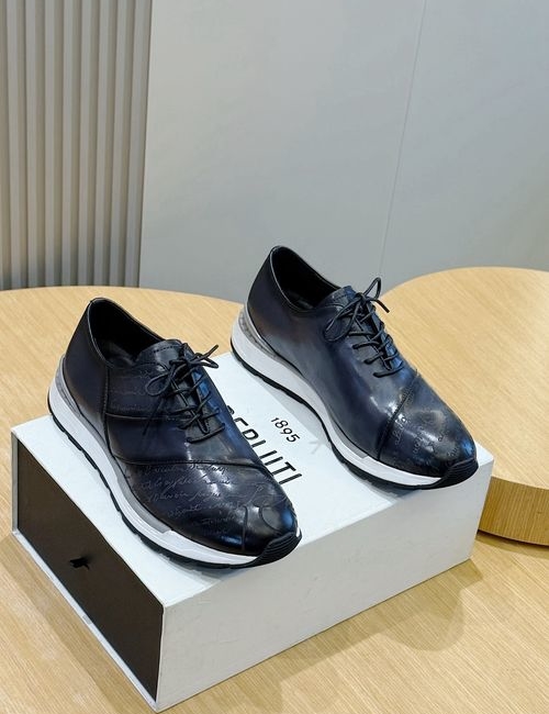 Berluti Fast Track Patina Leather Sneakers