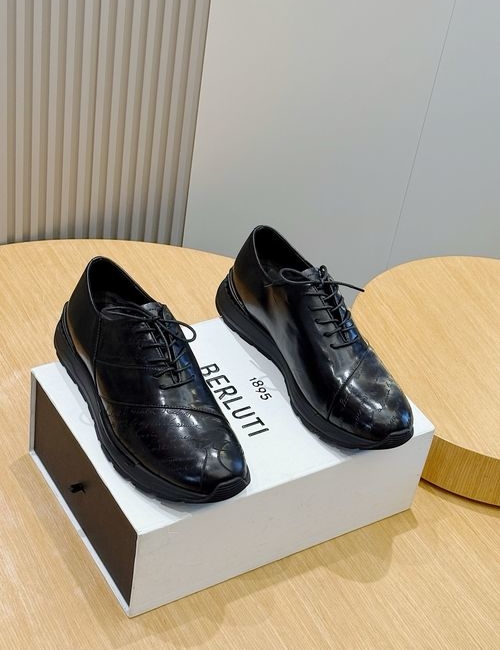 Berluti Fast Track Patina Leather Sneakers