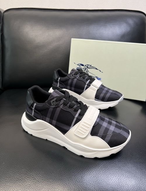 Burberry Cowhide Stitching Sneakers