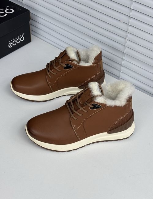Ecco Brown Non-slip Wool Lining Shoes
