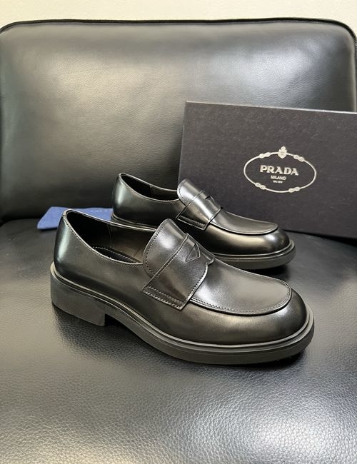 Prada Genuine Leather Loafers With Original Sole