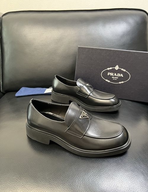Prada Genuine Leather Loafers With Original Sole