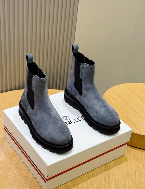 Moncler High-top Suede Leather Hiking Boots