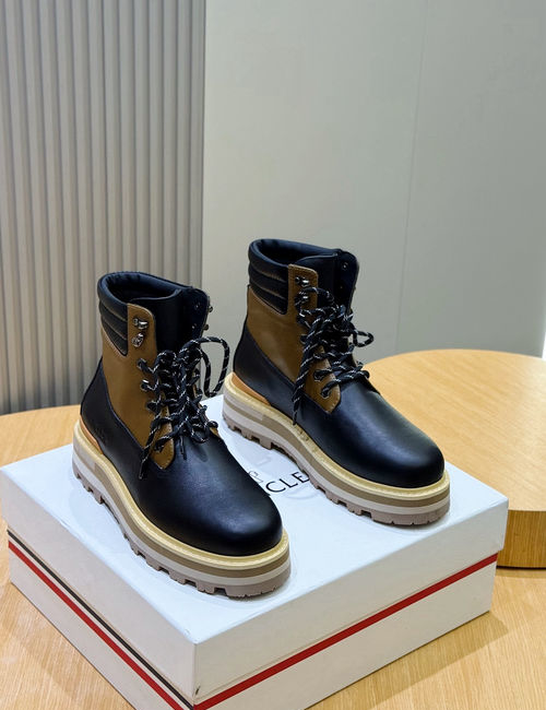 Moncler High-top Suede Leather Hiking Boots