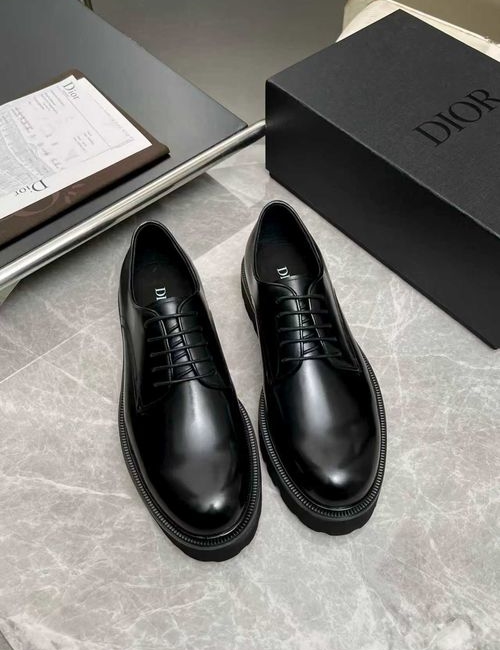 Christian Dior CD Premium Leather Business Casual Shoes