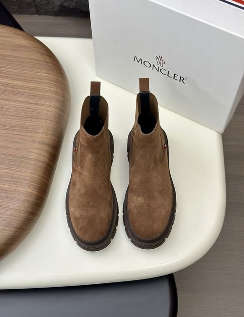 Moncler High-top Suede Leather Hiking Boots