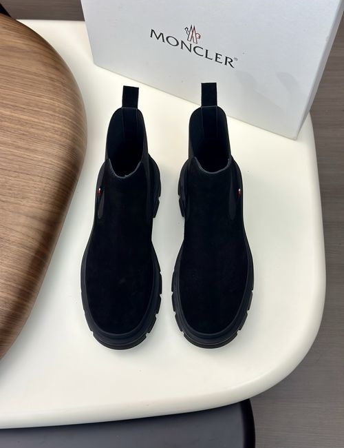 Moncler High-top Suede Leather Hiking Boots